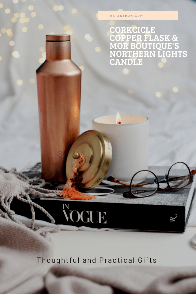 Corkcicle Canteen Flask & Mor Boutique's Northern Lights Candle